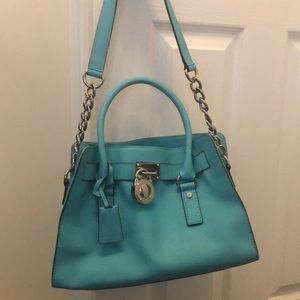 Michael kors turquoise shoulder bag